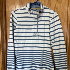 Joules Blue and White Striped Sweatshirt